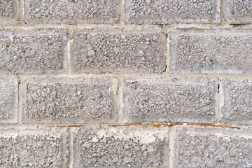 Grey Brick wall with a Sprinkle of white stucco background texture. abstraction