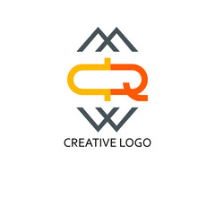 cq letter for simple logo design