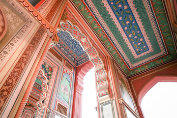 The Patrika Gate, Jawahar circle's entrance, Jaipur, Rajasthan, India