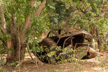 old Abandoned car wreck