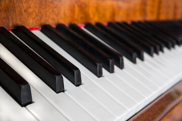 Piano keyboard. Background image.