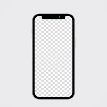 Smartphone blank screen, phone mockup. Template for infographics