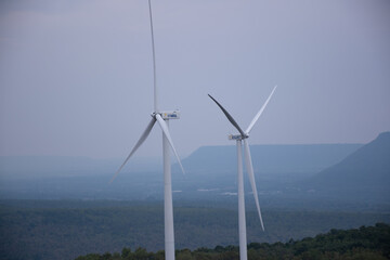 wind turbine in the wind