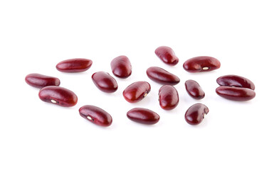 red beans isolated on the white background