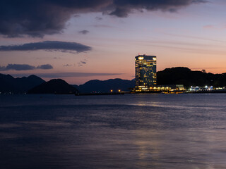 Fototapeta premium 広島湾の夕景 