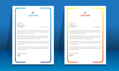 Letterhead format template, business style letterhead design template. Company letterhead template designs. Letterhead, Template.