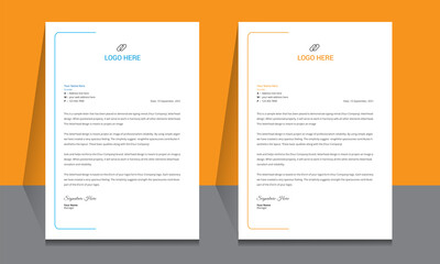 Letterhead format template, business style letterhead design template. Company letterhead template designs. Letterhead, Template.