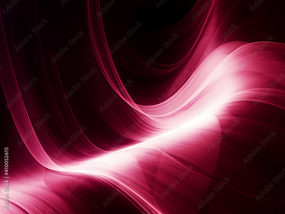 Fototapete abstract red and black background. detailed generative fractal graphics. technology and science conc