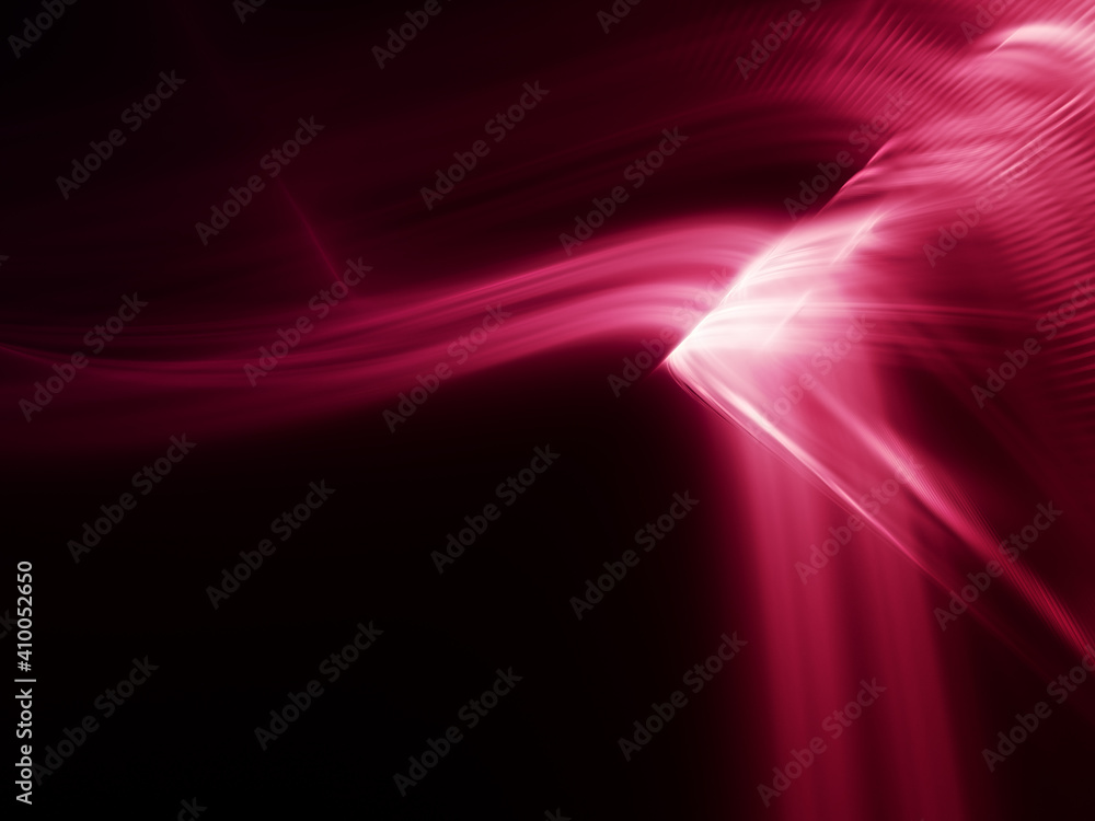 Fototapete abstract red and black background. detailed generative fractal graphics. technology and science conc