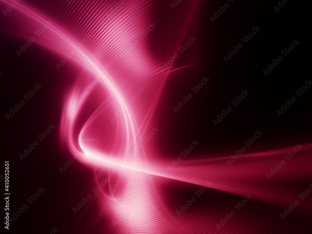 Fototapete abstract red and black background. detailed generative fractal graphics. technology and science conc
