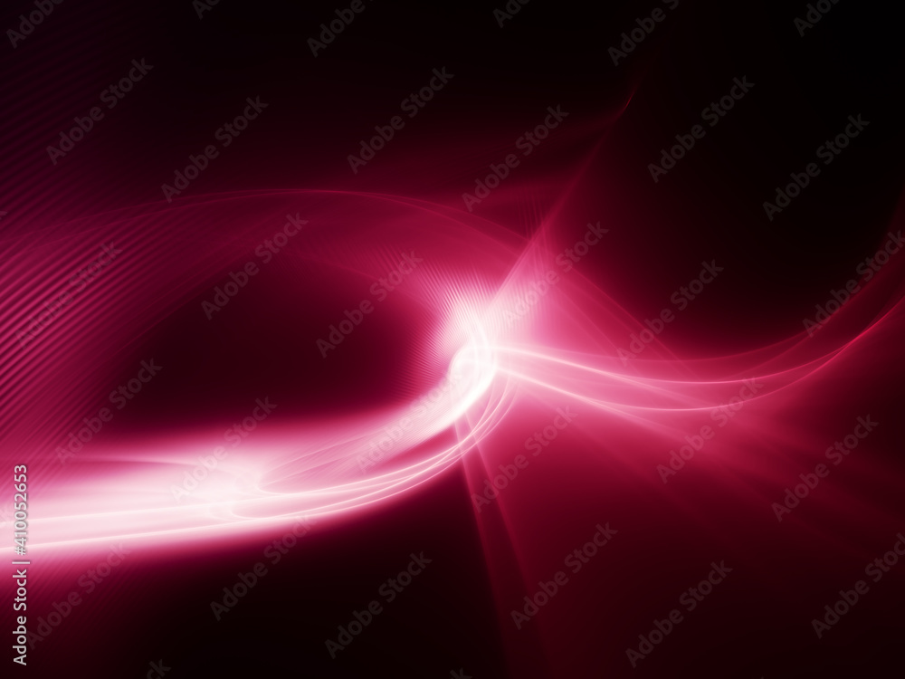Fototapete abstract red and black background. detailed generative fractal graphics. technology and science conc