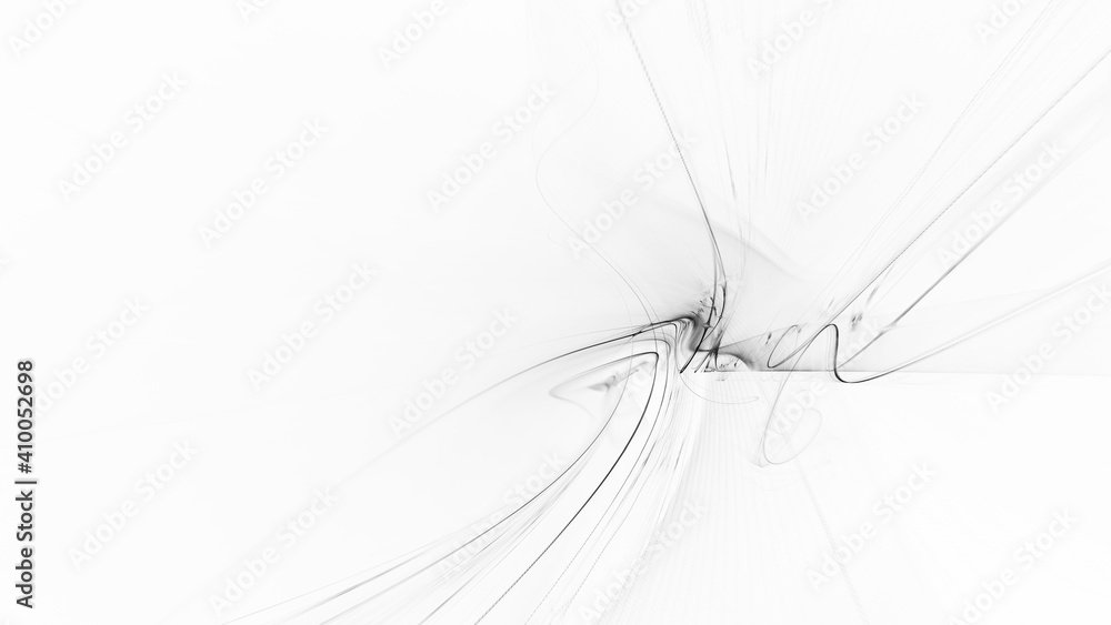 Aufkleber Abstract digital technology background. Dynamic lines composition. Detailed generative fractal graphics.
