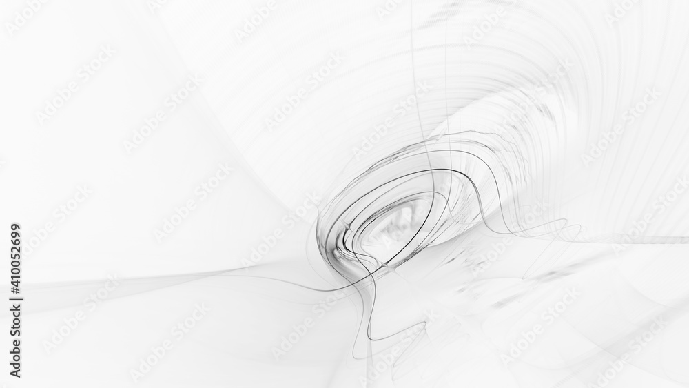 Aufkleber Abstract digital technology background. Dynamic lines composition. Detailed generative fractal graphics.