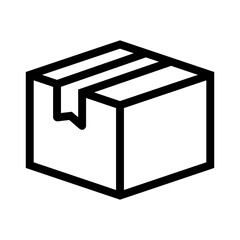 cardboard package box icon vector