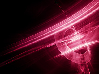 Abstract red and black background. Detailed generative fractal graphics. Technology and science concept.