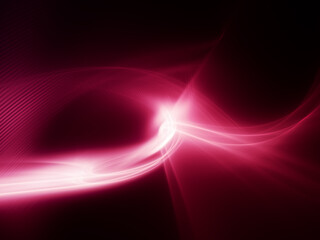 Abstract red and black background. Detailed generative fractal graphics. Technology and science concept.