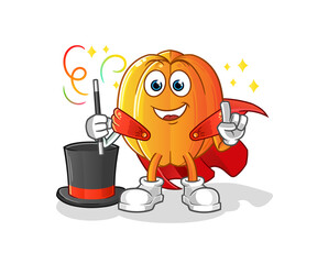 star fruit magician illustration. character vector