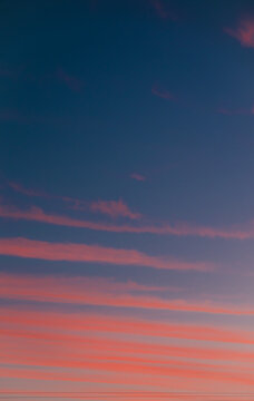 Red Sky And Clouds