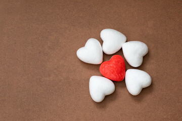 Obraz premium Valentines day love heart shaped
