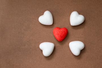 Obraz premium Valentines day love heart shaped