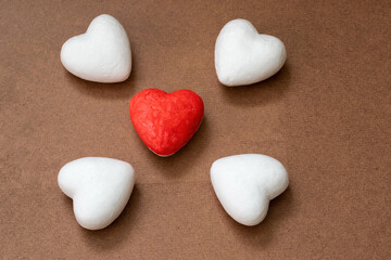 Obraz premium Valentines day love heart shaped