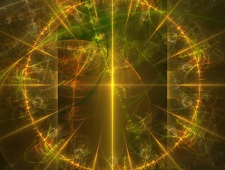 Imaginatory fractal background Image