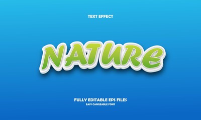 nature style text effect
