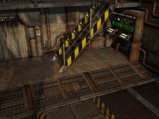 3d render of a fantasy science fiction background