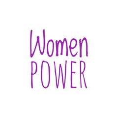Woman Power Lettering