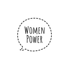 Woman Power Lettering