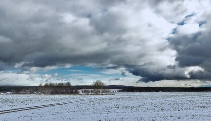 storm over the river