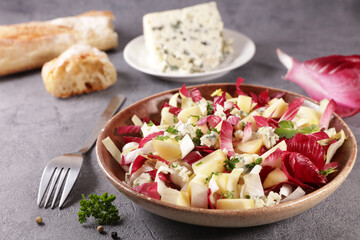 chicory salad with apple and cheese