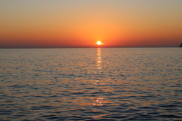 Coucher de soleil ligurie 