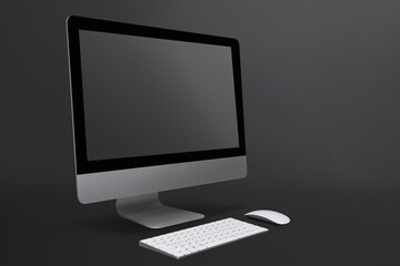 Fototapeta premium Computer monitor screen mockup digital device