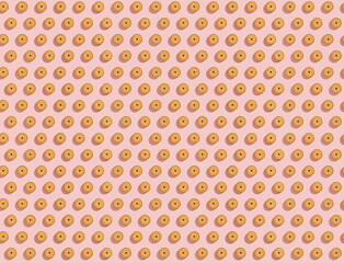 Biscuits stuffed with cream on a bright pink background, a recurring seamless pattern, sweet background, wallpaper. Copy space, banner. top view