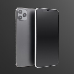 Mobile phone screen mockup product showcase