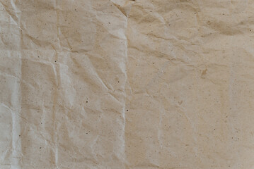 Brown craft paper. Abstract texture background. Top view wrapping paper