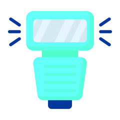 flash light flat icon , photography and digital art flat vector design