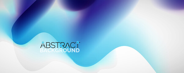 Fluid color gradient abstract background, trendy colorful wallpaper. Vector illustration for placards, brochures, posters, banners and covers