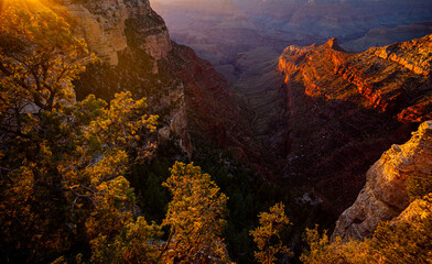 Grand Canyon National Park. USA travel landscapes.
