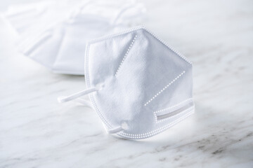 KN95 face mask. FFP2 mask as covid-19 protection. Coronavirus mask