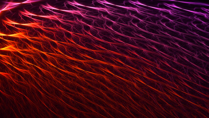 3D rendering abstract multicolor fractal light background