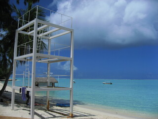 Beautiful day in island of Borabora Tahiti , starting from a great breakfast to awesome sunset on the beach.