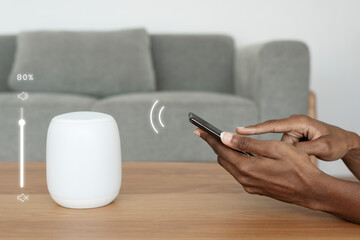 Phone connecting with smart speaker