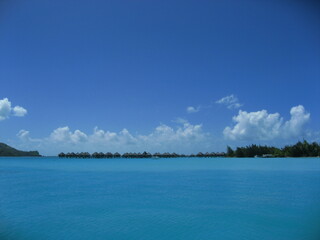Beautiful day in island of Borabora Tahiti , starting from a great breakfast to awesome sunset on the beach.