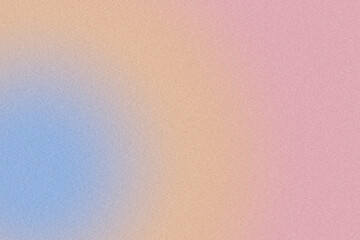 Digital noise gradient. Nostalgia, vintage, retro 60s, 70s, 80s style. Abstract lo-fi background. Retro wave, synthwave. Wall, wallpaper, template, print. Minimal, minimalist. Blue, pink, orange color