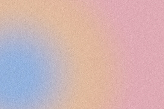 Digital noise gradient. Nostalgia, vintage, retro 60s, 70s, 80s style. Abstract lo-fi background. Retro wave, synthwave. Wall, wallpaper, template, print. Minimal, minimalist. Blue, pink, orange color