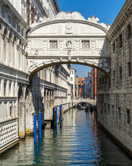Obraz premium The Bridge of Sighs (Ponte dei Sospiri), one of the most iconic landmarks of Venice, Italy