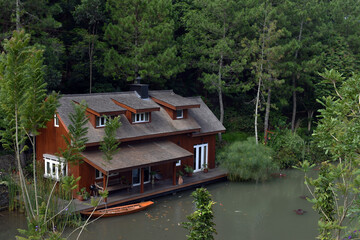 Obraz premium house on the river