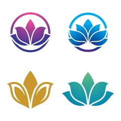 Fototapeta na wymiar Beauty lotus logo images